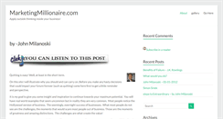 Desktop Screenshot of marketingmillionaire.com