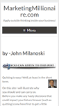 Mobile Screenshot of marketingmillionaire.com