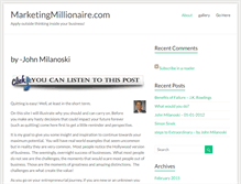 Tablet Screenshot of marketingmillionaire.com